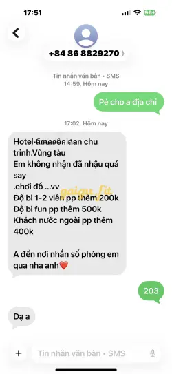 Ảnh đánh giá gái gọi