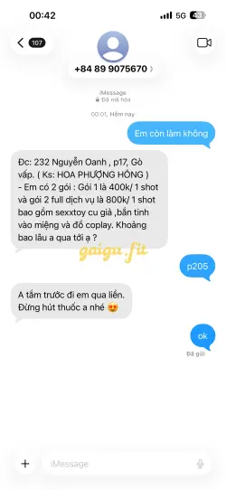 Ảnh đánh giá gái gọi