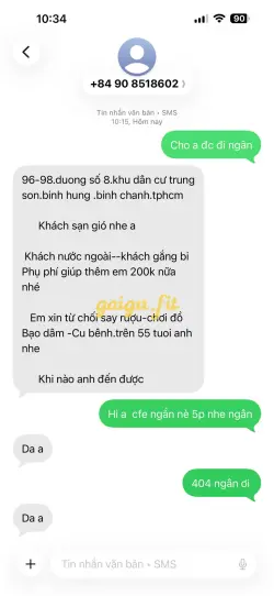 Ảnh đánh giá gái gọi