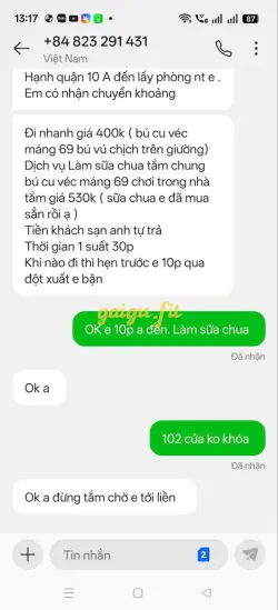 Ảnh đánh giá gái gọi