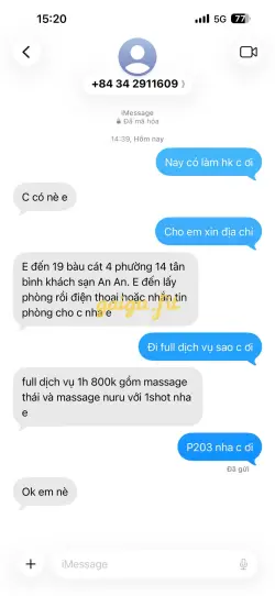 Ảnh đánh giá gái gọi