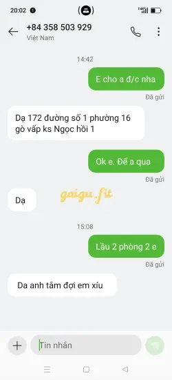 Ảnh đánh giá gái gọi