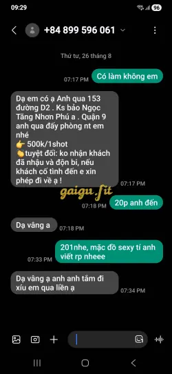 Ảnh đánh giá gái gọi