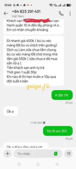 Ảnh đánh giá gái gọi