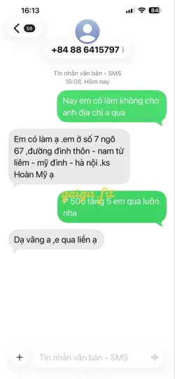 Ảnh đánh giá gái gọi