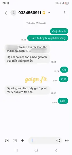 Ảnh đánh giá gái gọi