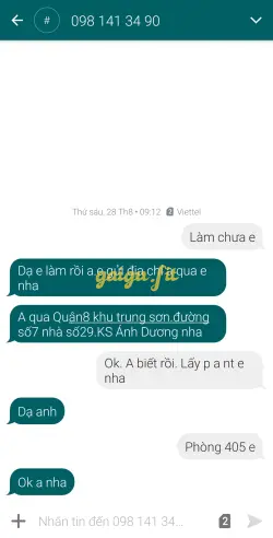 Ảnh đánh giá gái gọi