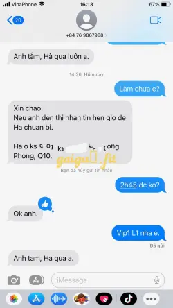 Ảnh đánh giá gái gọi