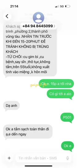 Ảnh đánh giá gái gọi