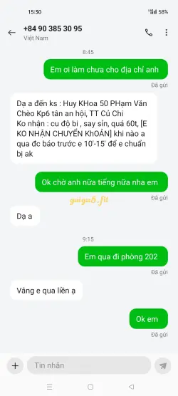 Ảnh đánh giá gái gọi