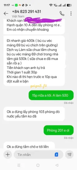 Ảnh đánh giá gái gọi