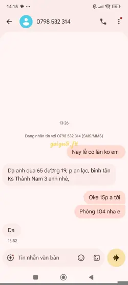 Ảnh đánh giá gái gọi