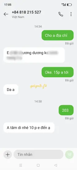 Ảnh đánh giá gái gọi
