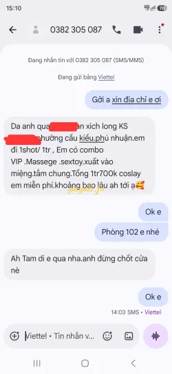 Ảnh đánh giá gái gọi